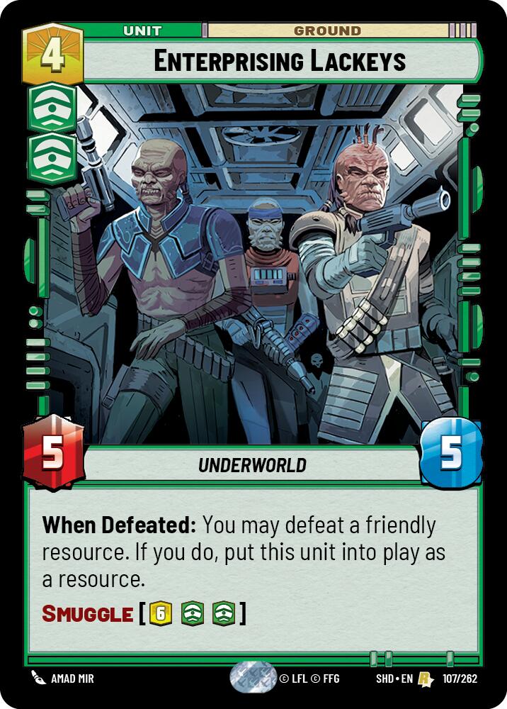 Enterprising Lackeys (107/262) [Shadows of the Galaxy] | BD Cosmos