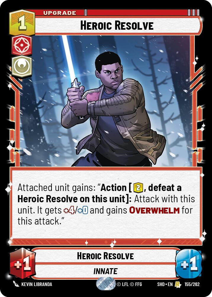 Heroic Resolve (155/262) [Shadows of the Galaxy] | BD Cosmos