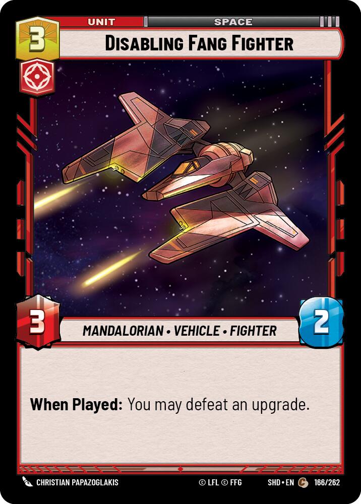 Disabling Fang Fighter (166/262) [Shadows of the Galaxy] | BD Cosmos