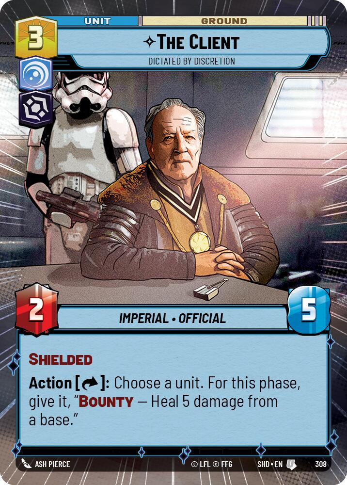 The Client - Dictated by Discretion (Hyperspace) (308) [Shadows of the Galaxy] | BD Cosmos