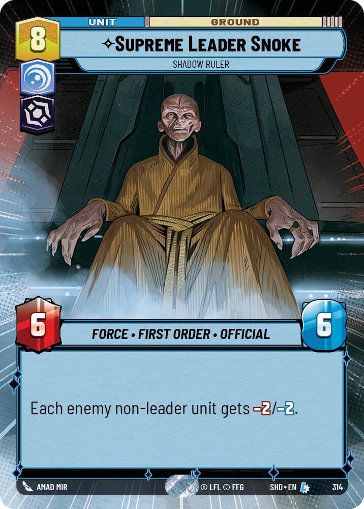 Supreme Leader Snoke - Shadow Ruler (Hyperspace) (314) [Shadows of the Galaxy] | BD Cosmos