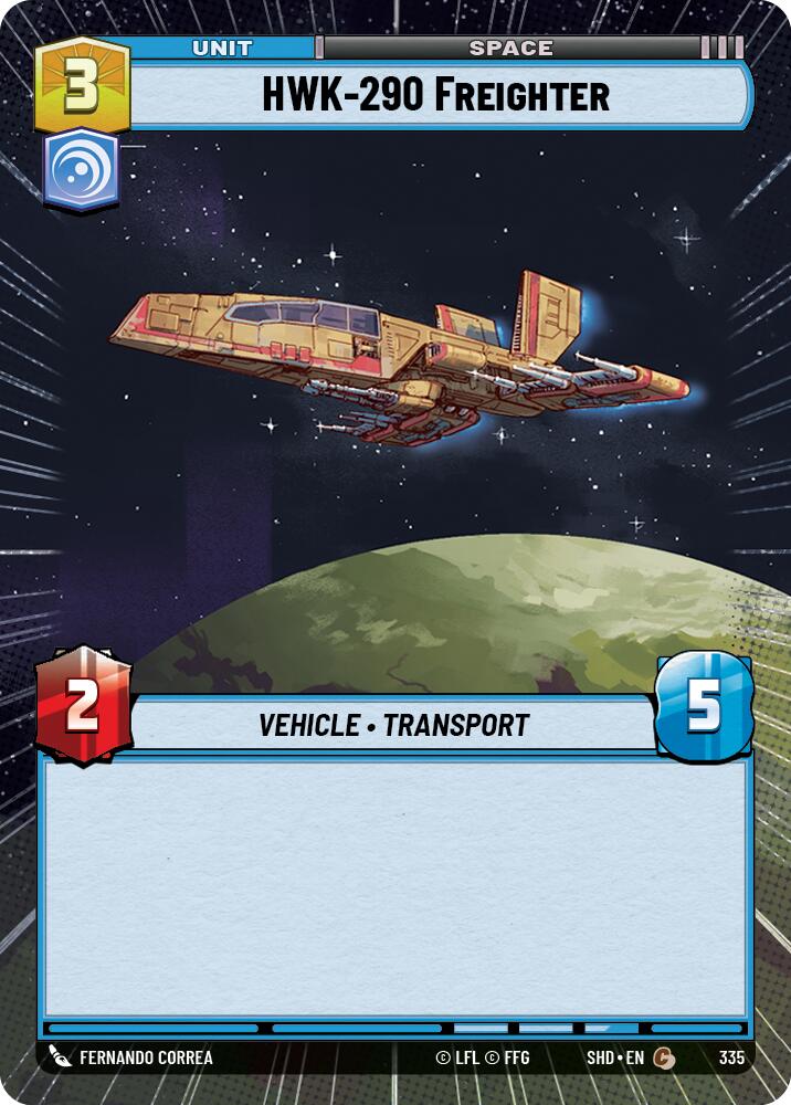 HWK-290 Freighter (Hyperspace) (335) [Shadows of the Galaxy] | BD Cosmos
