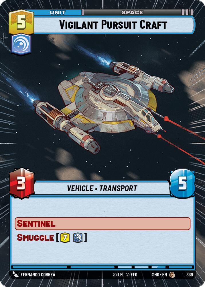 Vigilant Pursuit Craft (Hyperspace) (339) [Shadows of the Galaxy] | BD Cosmos