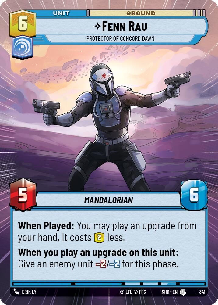 Fenn Rau - Protector of Concord Dawn (Hyperspace) (341) [Shadows of the Galaxy] | BD Cosmos