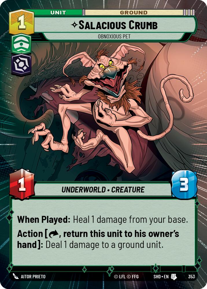 Salacious Crumb - Obnoxious Pet (Hyperspace) (353) [Shadows of the Galaxy] | BD Cosmos