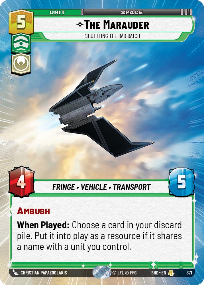 The Marauder - Shuttling the Bad Batch (Hyperspace) (371) [Shadows of the Galaxy] | BD Cosmos