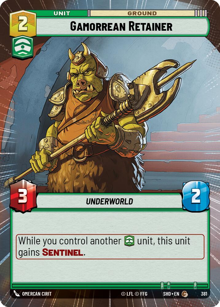 Gamorrean Retainer (Hyperspace) (381) [Shadows of the Galaxy] | BD Cosmos