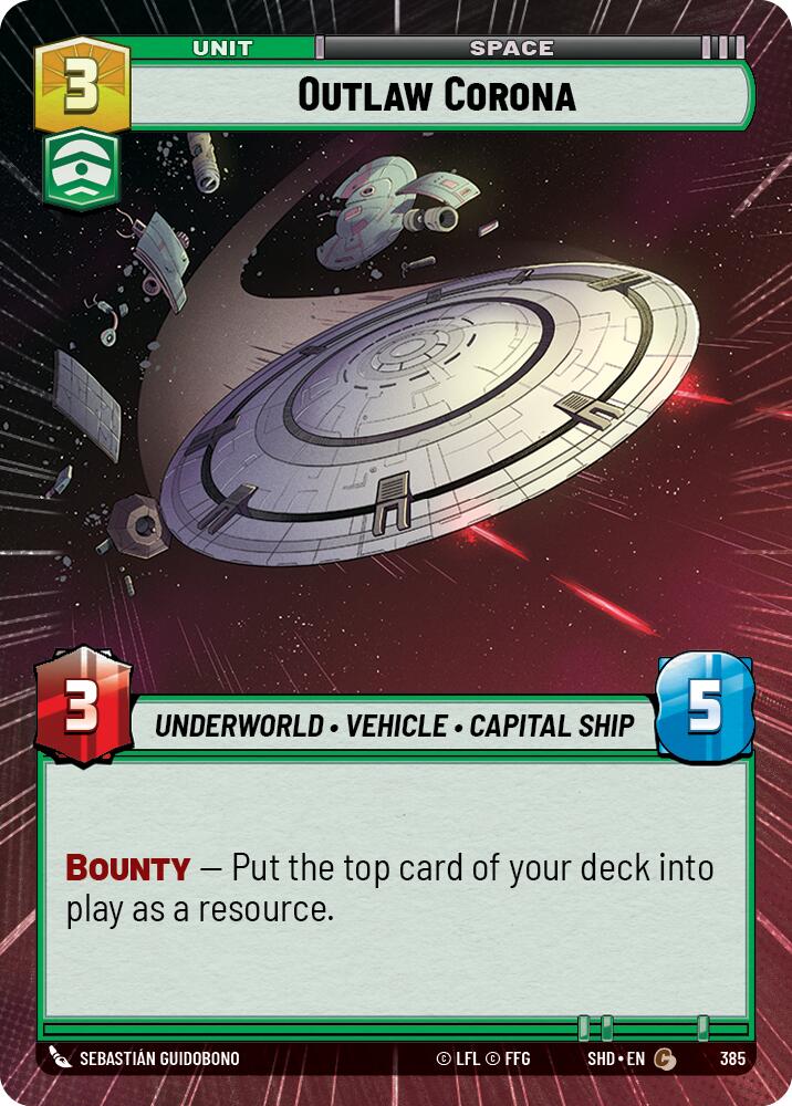 Outlaw Corona (Hyperspace) (385) [Shadows of the Galaxy] | BD Cosmos