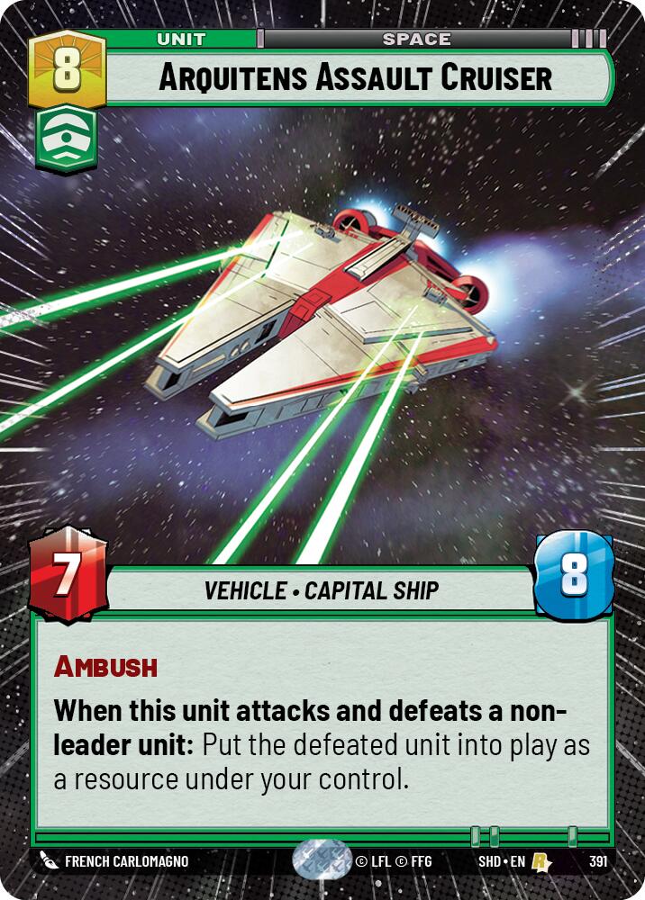 Arquitens Assault Cruiser (Hyperspace) (391) [Shadows of the Galaxy] | BD Cosmos