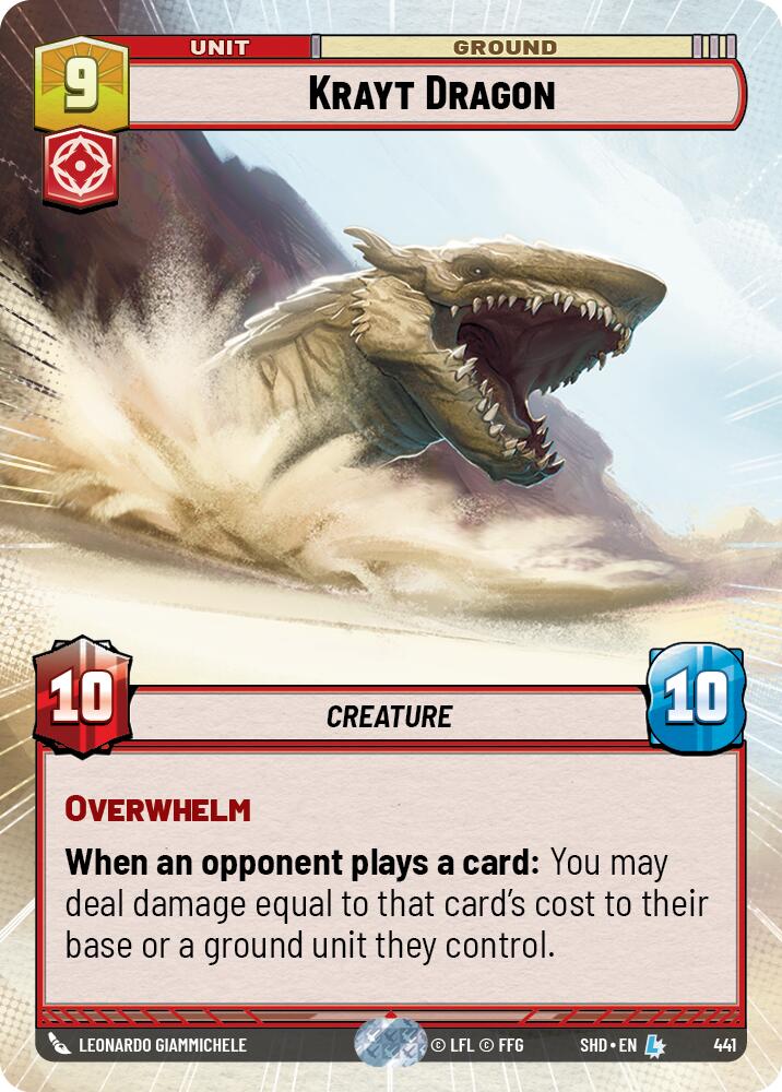 Krayt Dragon (Hyperspace) (441) [Shadows of the Galaxy] | BD Cosmos