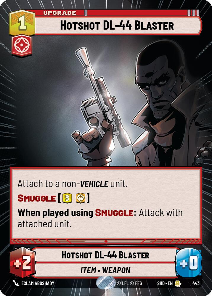 Hotshot DL-44 Blaster (Hyperspace) (443) [Shadows of the Galaxy] | BD Cosmos
