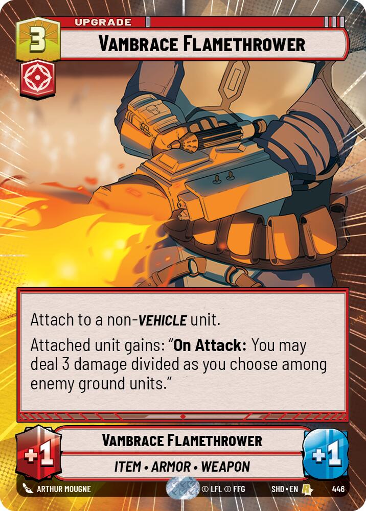 Vambrace Flamethrower (Hyperspace) (446) [Shadows of the Galaxy] | BD Cosmos