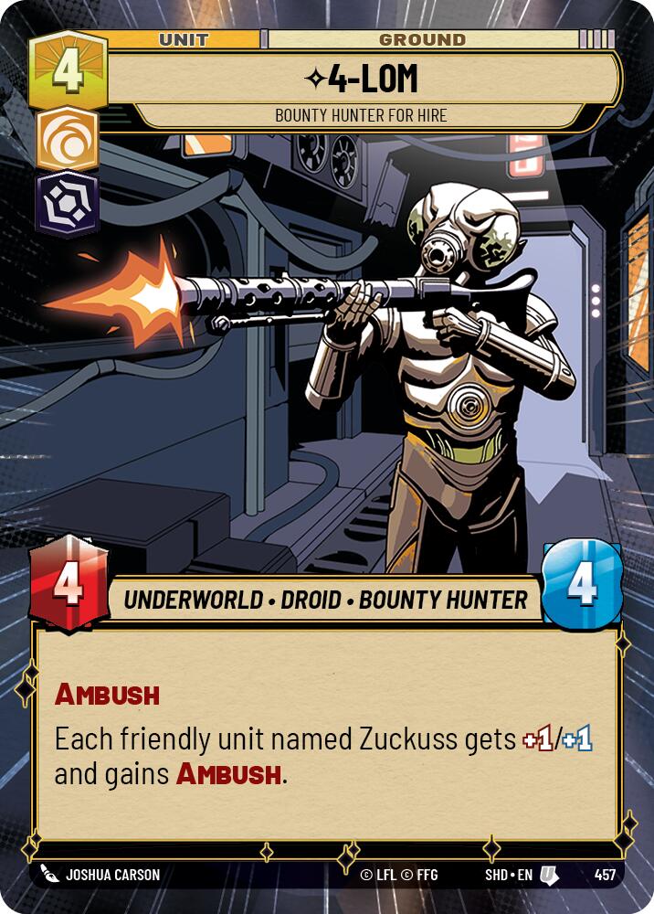 4-LOM - Bounty Hunter for Hire (Hyperspace) (457) [Shadows of the Galaxy] | BD Cosmos