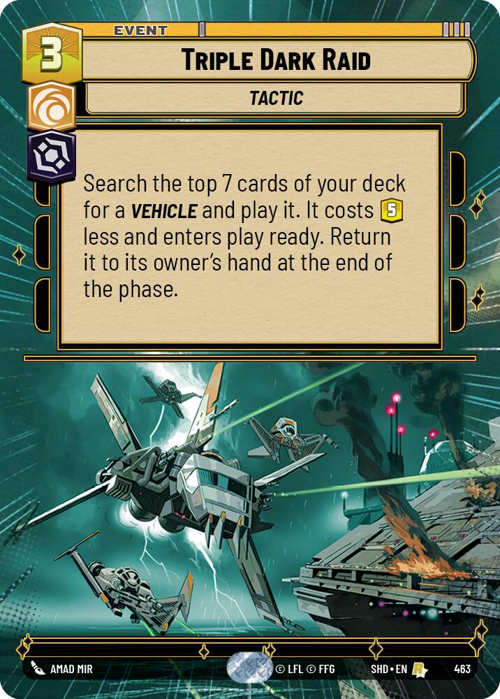 Triple Dark Raid (Hyperspace) (463) [Shadows of the Galaxy] | BD Cosmos