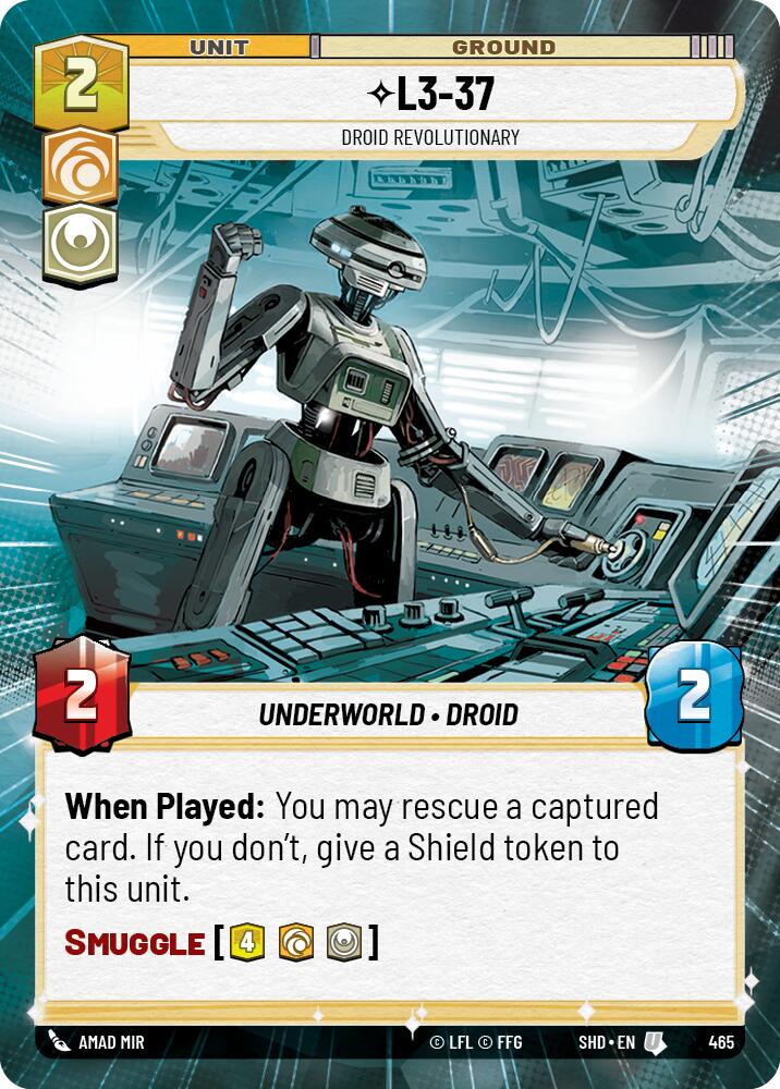 L3-37 - Droid Revolutionary (Hyperspace) (465) [Shadows of the Galaxy] | BD Cosmos