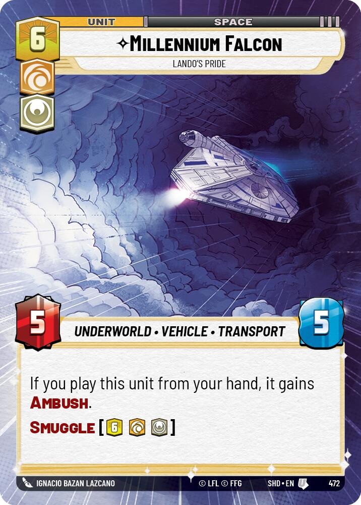 Millennium Falcon - Lando's Pride (Hyperspace) (472) [Shadows of the Galaxy] | BD Cosmos