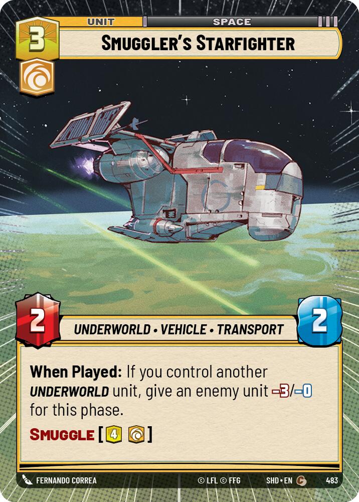 Smuggler's Starfighter (Hyperspace) (483) [Shadows of the Galaxy] | BD Cosmos