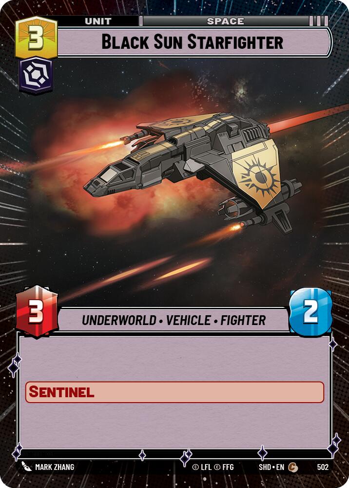 Black Sun Starfighter (Hyperspace) (502) [Shadows of the Galaxy] | BD Cosmos