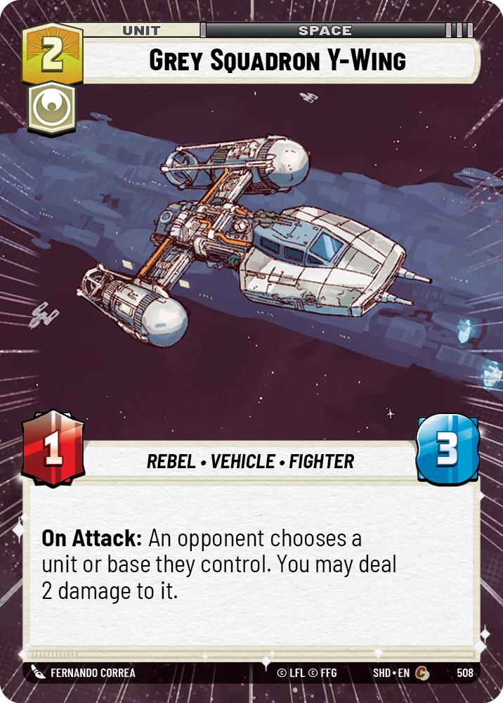 Grey Squadron Y-Wing (Hyperspace) (508) [Shadows of the Galaxy] | BD Cosmos