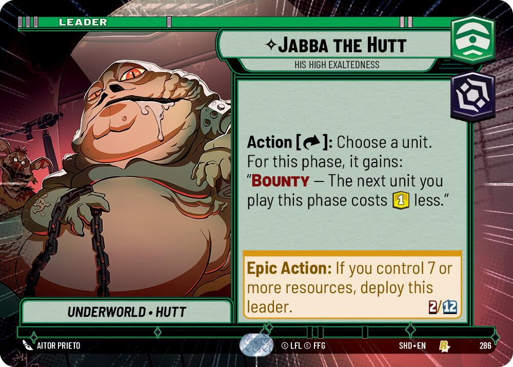 Jabba the Hutt - His High Exaltedness (Hyperspace) (286) [Shadows of the Galaxy] | BD Cosmos