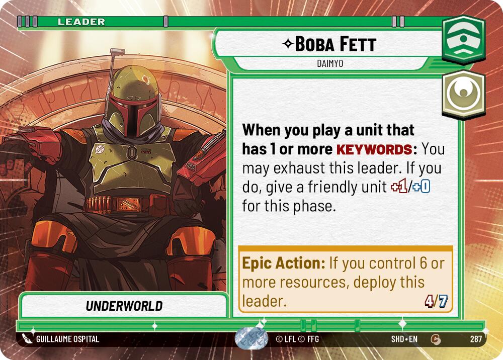 Boba Fett - Daimyo (Hyperspace) (287) [Shadows of the Galaxy] | BD Cosmos