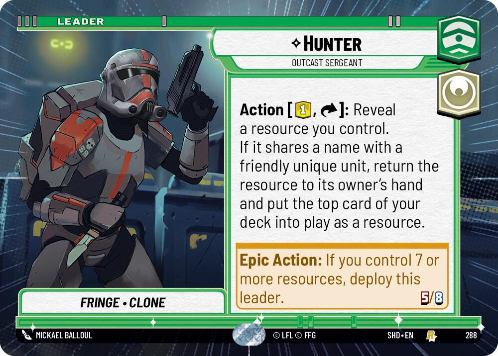 Hunter - Outcast Sergeant (Hyperspace) (288) [Shadows of the Galaxy] | BD Cosmos
