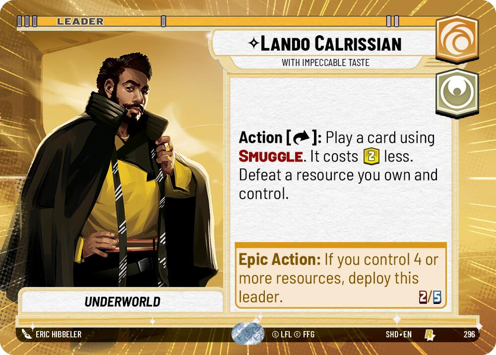 Lando Calrissian - With Impeccable Taste (Hyperspace) (296) [Shadows of the Galaxy] | BD Cosmos