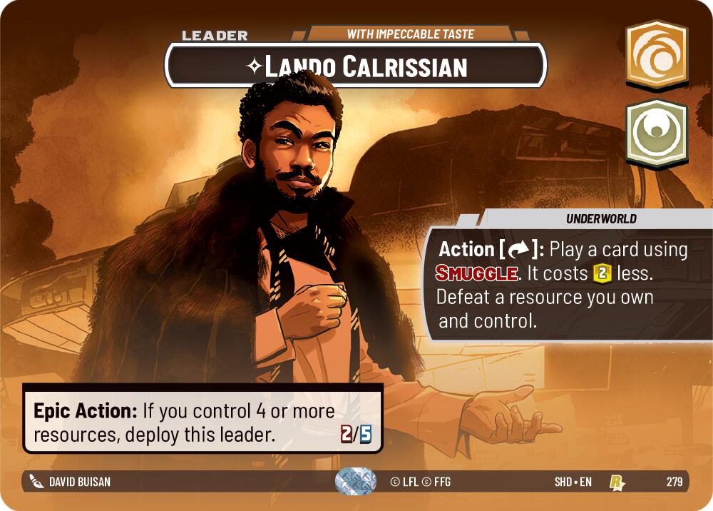 Lando Calrissian - With Impeccable Taste (Showcase) (279) [Shadows of the Galaxy] | BD Cosmos