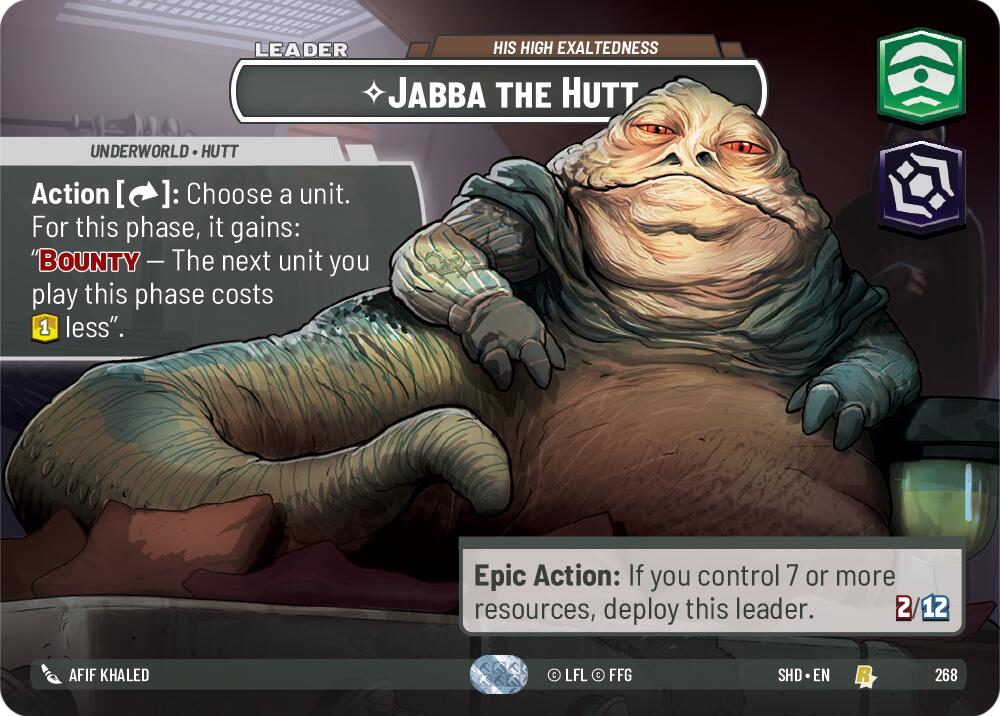 Jabba the Hutt - His High Exaltedness (Showcase) (268) [Shadows of the Galaxy] | BD Cosmos