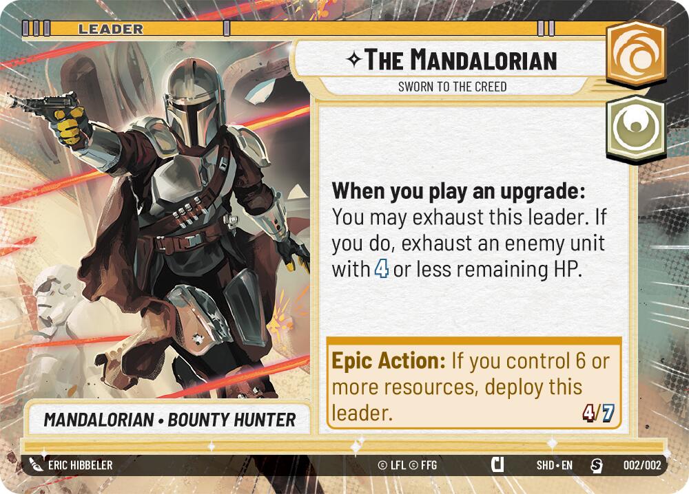 The Mandalorian - Sworn To The Creed (Hyperspace) (Prerelease Promos) (002/002) [Shadows of the Galaxy Promos] | BD Cosmos