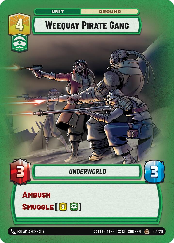 Weequay Pirate Gang (03/20) [Shadows of the Galaxy: Weekly Play] | BD Cosmos