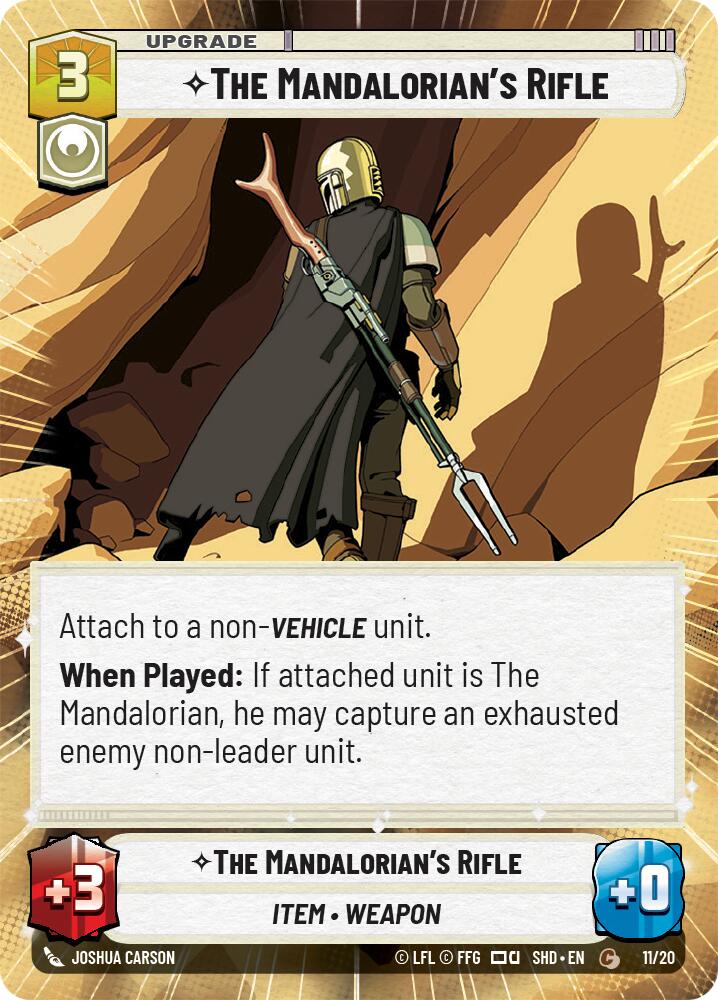 The Mandalorian's Rifle (Hyperspace) (11/20) [Shadows of the Galaxy: Weekly Play] | BD Cosmos