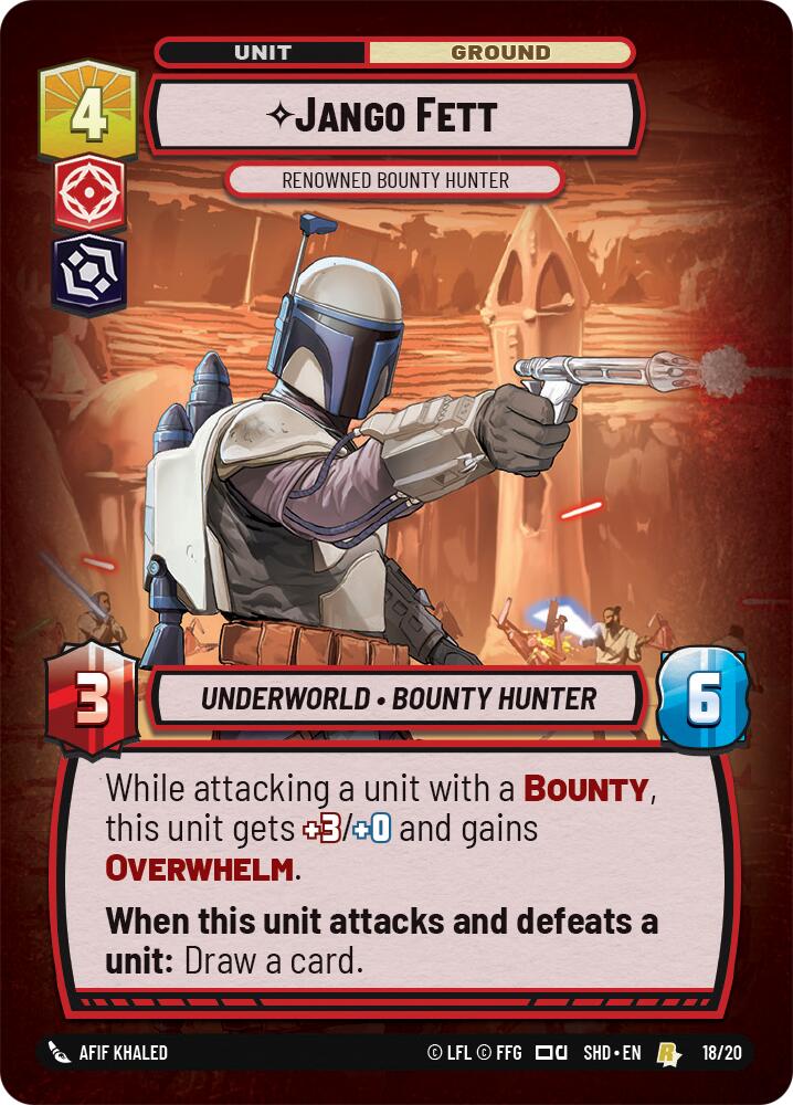 Jango Fett - Renowned Bounty Hunter (18/20) [Shadows of the Galaxy: Weekly Play] | BD Cosmos