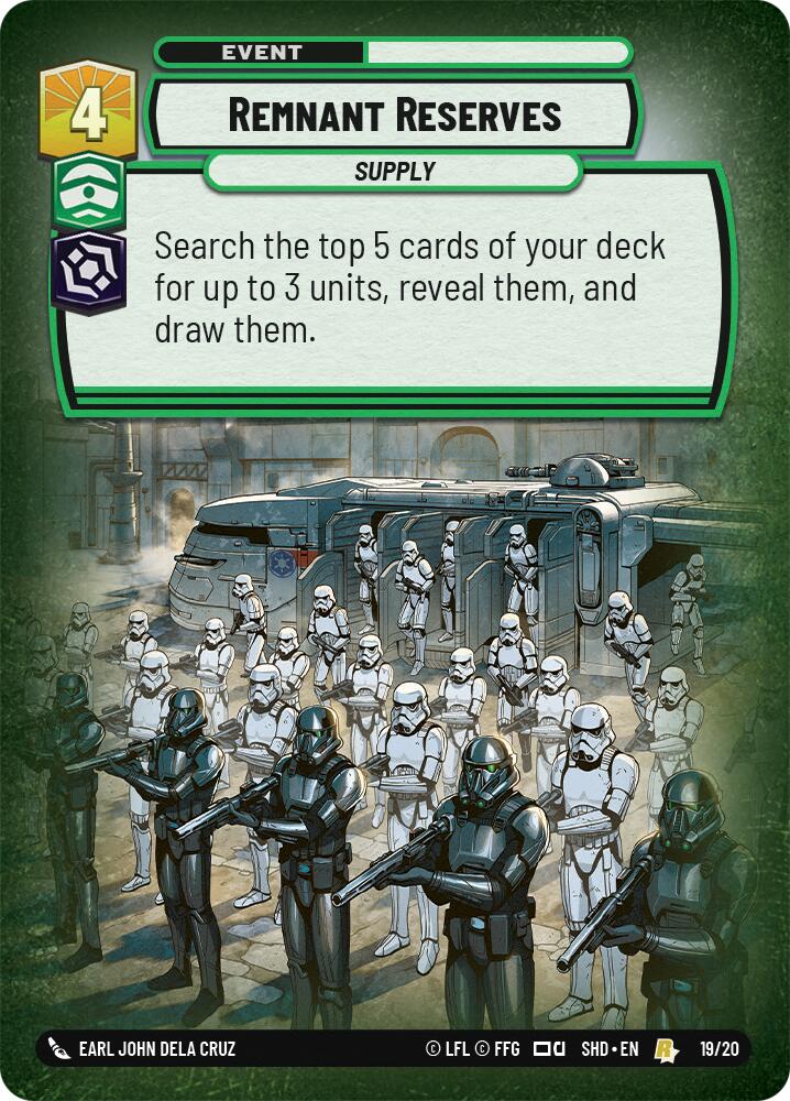 Remnant Reserves (19/20) [Shadows of the Galaxy: Weekly Play] | BD Cosmos