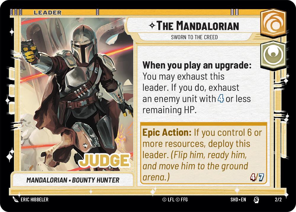 The Mandalorian - Sworn To The Creed (Judge Promo) (2/2) [Shadows of the Galaxy Promos] | BD Cosmos