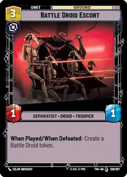Battle Droid Escort (229/257) [Twilight of the Republic] | BD Cosmos
