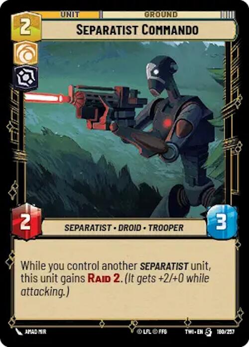 Separatist Commando (180/257) [Twilight of the Republic] | BD Cosmos