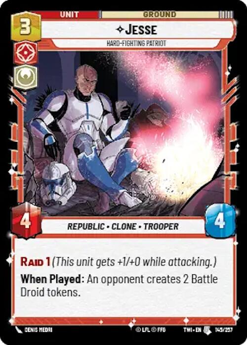 Jesse - Hard-Fighting Patriot (145/257) [Twilight of the Republic] | BD Cosmos