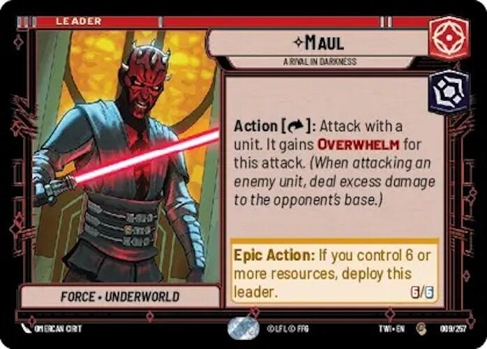 Maul - A Rival in Darkness (009/257) [Twilight of the Republic] | BD Cosmos