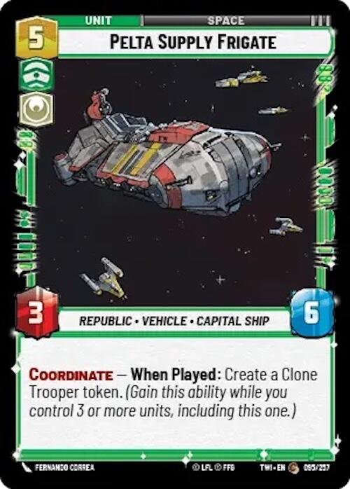Pelta Supply Frigate (095/257) [Twilight of the Republic] | BD Cosmos
