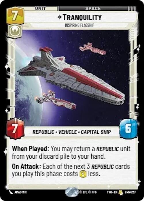 Tranquility - Inspiring Flagship (246/257) [Twilight of the Republic] | BD Cosmos