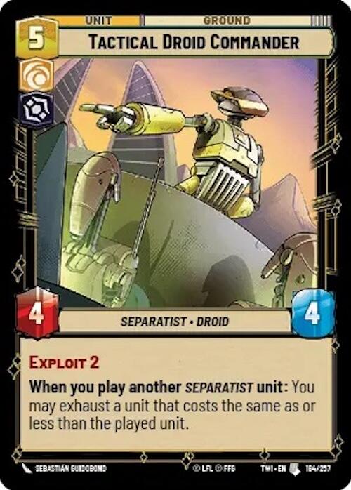 Tactical Droid Commander (184/257) [Twilight of the Republic] | BD Cosmos