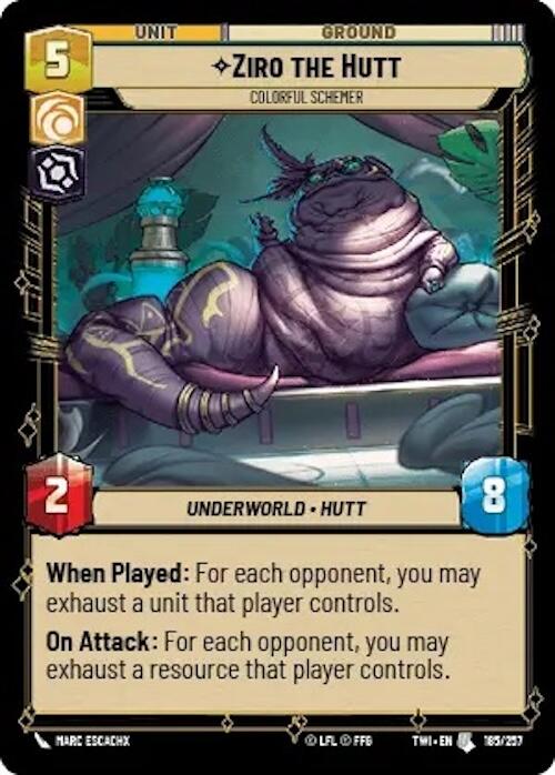 Ziro the Hutt - Colorful Schemer (185/257) [Twilight of the Republic] | BD Cosmos