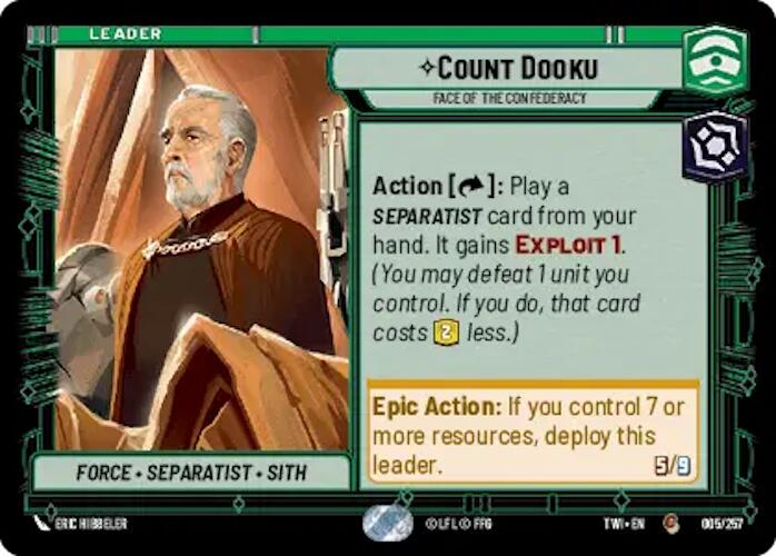 Count Dooku - Face of the Confederacy (005/257) [Twilight of the Republic] | BD Cosmos