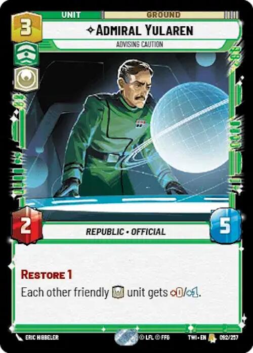 Admiral Yularen (092/257) [Twilight of the Republic] | BD Cosmos