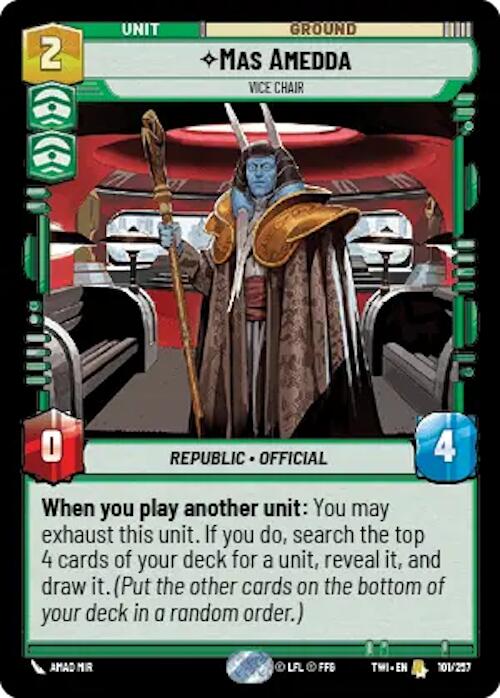 Mas Amedda - Vice Chair (101/257) [Twilight of the Republic] | BD Cosmos