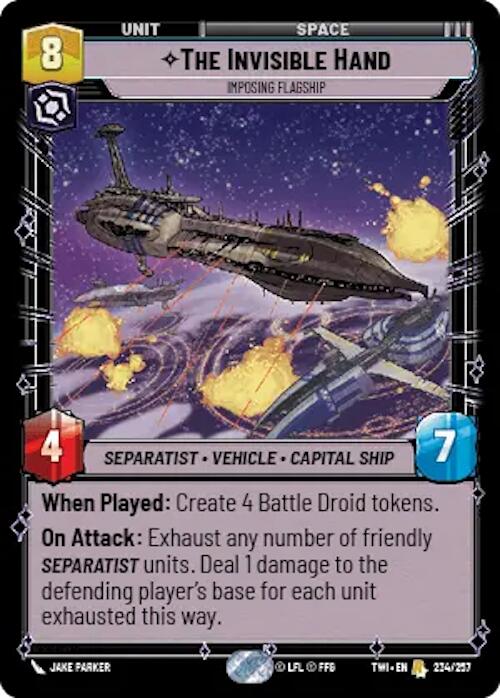 The Invisible Hand - Imposing Flagship (234/257) [Twilight of the Republic] | BD Cosmos