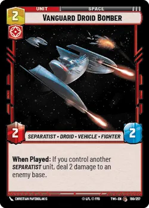 Vanguard Droid Bomber (160/257) [Twilight of the Republic] | BD Cosmos