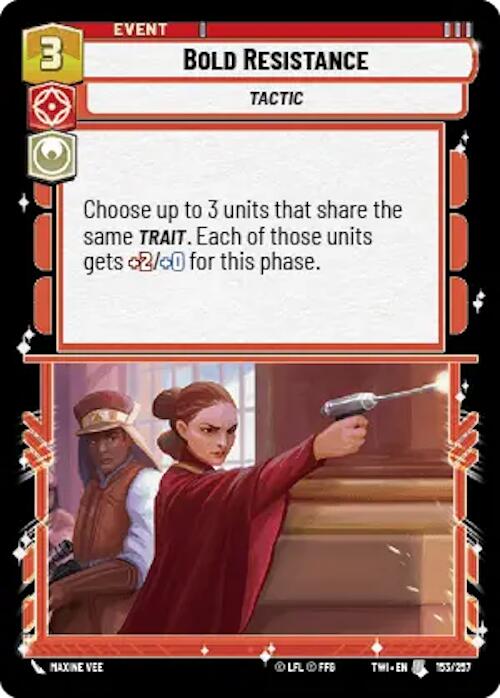 Bold Resistance (153/257) [Twilight of the Republic] | BD Cosmos