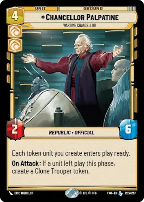 Chancellor Palpatine - Wartime Chancellor (203/257) [Twilight of the Republic] | BD Cosmos